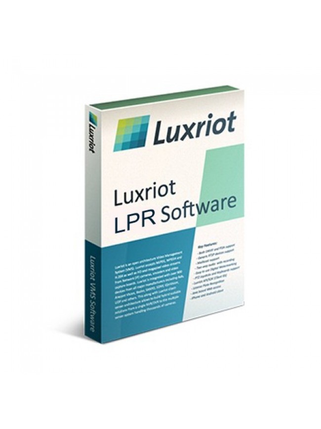 Luxriot - Luxriot LPR - 2 Kanal Lisans